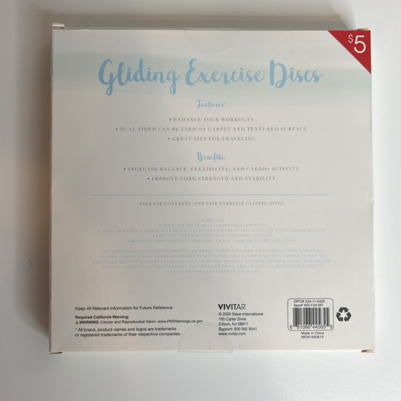 NWT, Target Gliding Exercise Discs - Picture 2 of 2